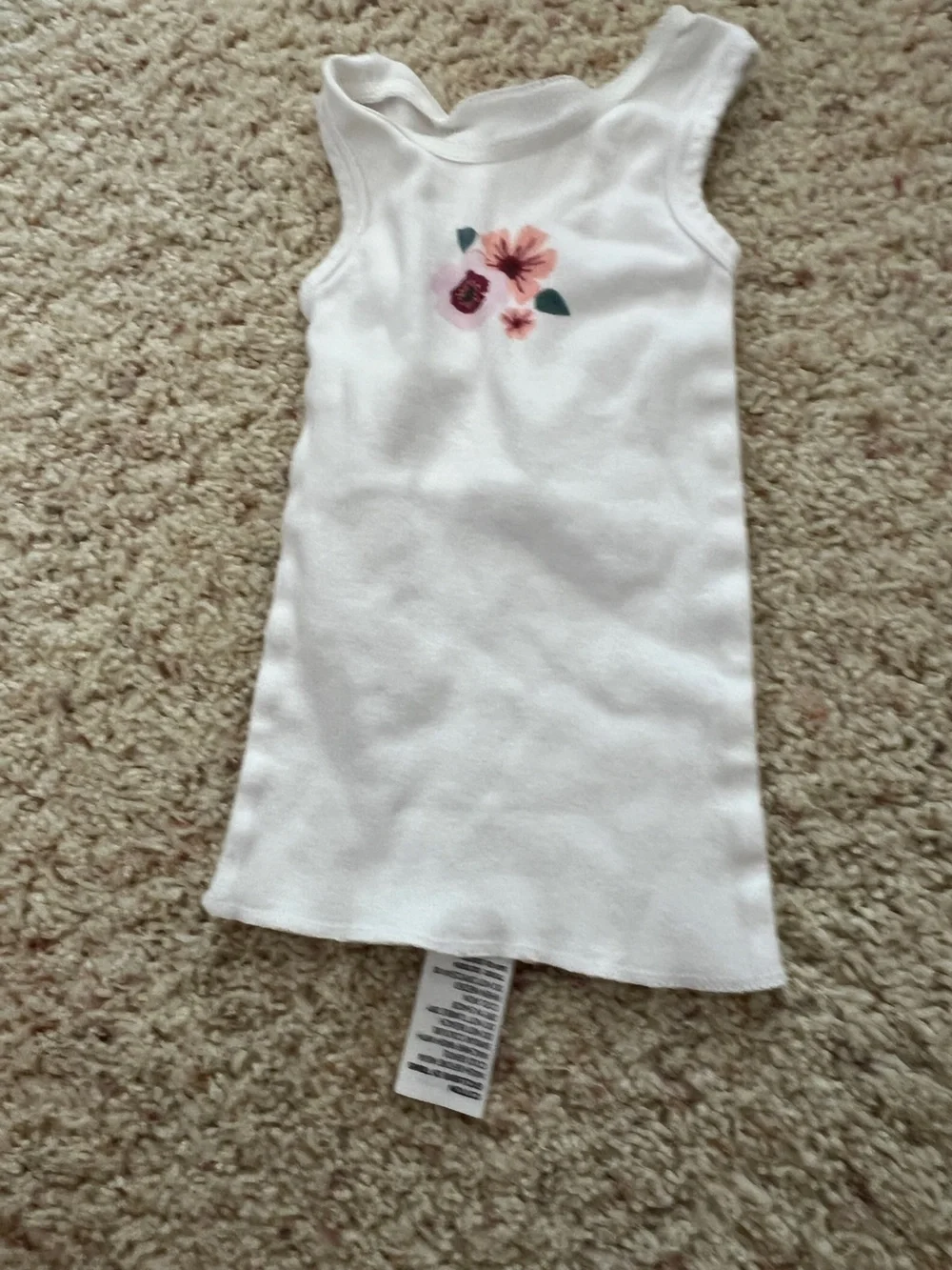 White Kids Floral Accent Accessory